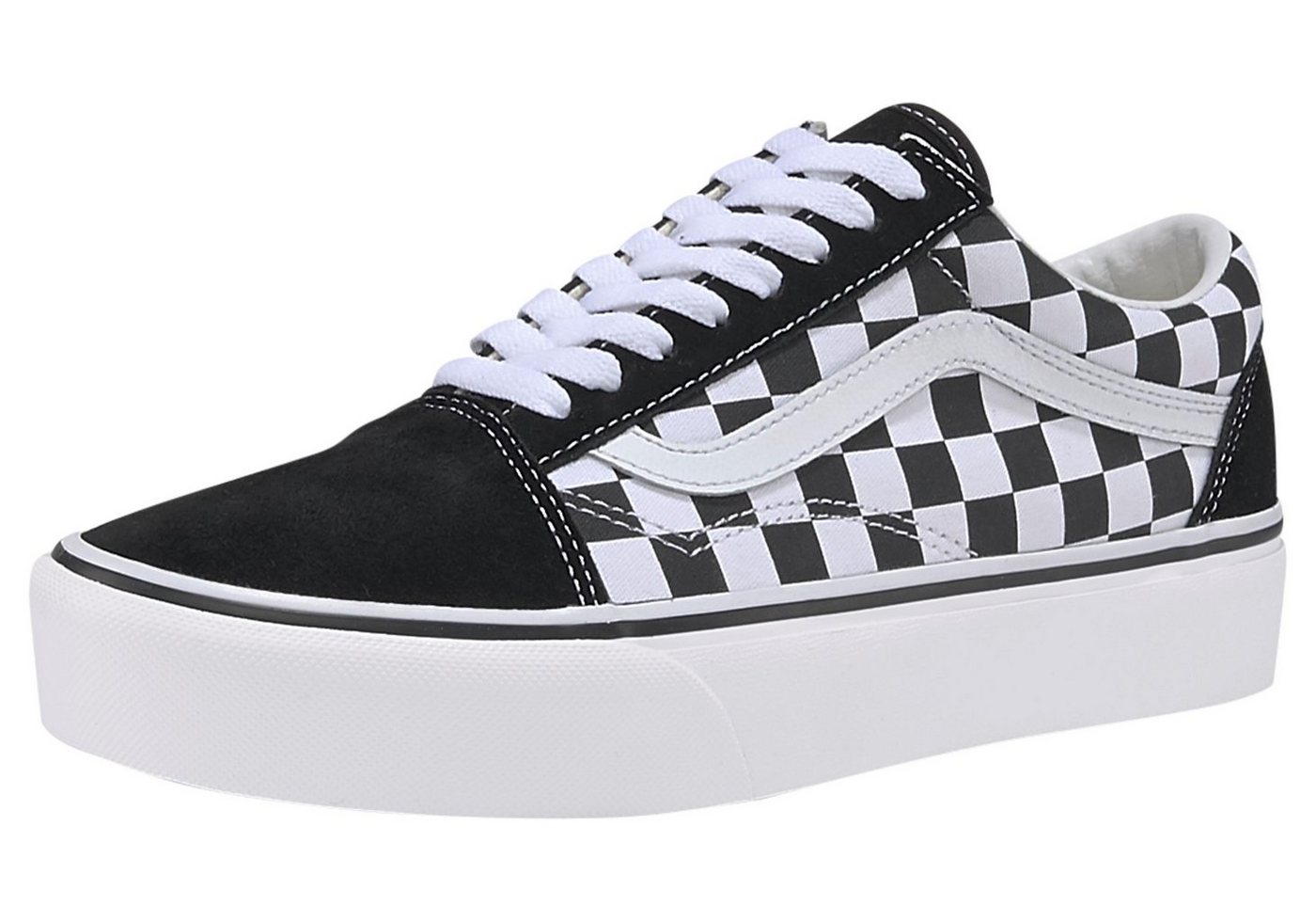 Vans Old Skool Platform Plateausneaker aus textilem Canvas-Material