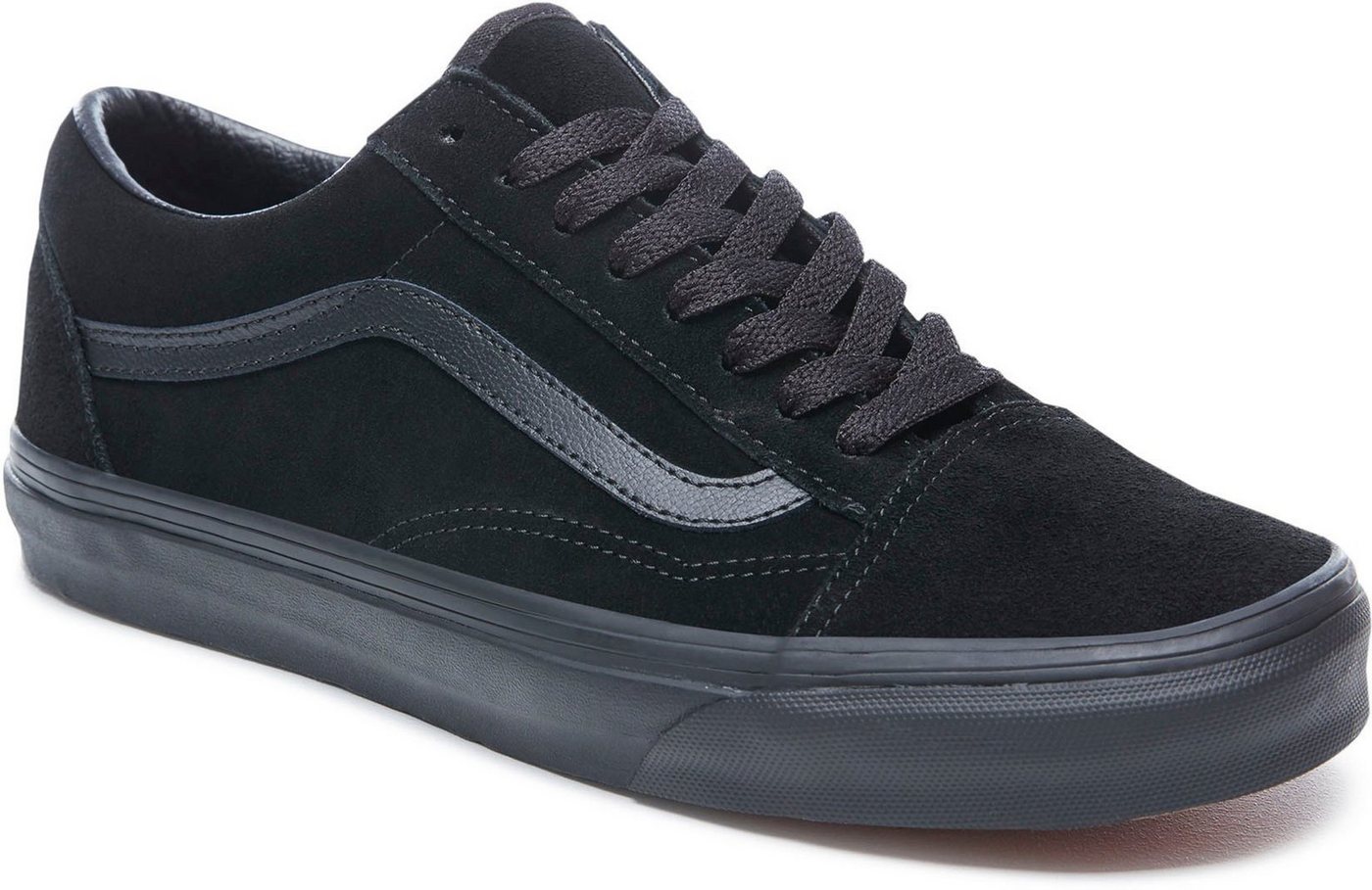 Vans Old Skool Sneaker aus Leder (schwarz)