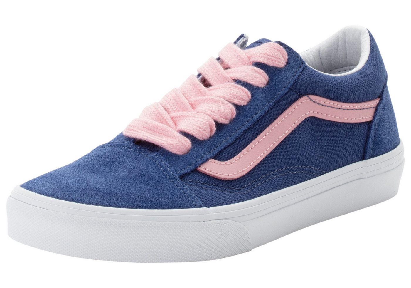 Vans Old Skool Sneaker für Kinder und Jugendliche (blau/rosa)