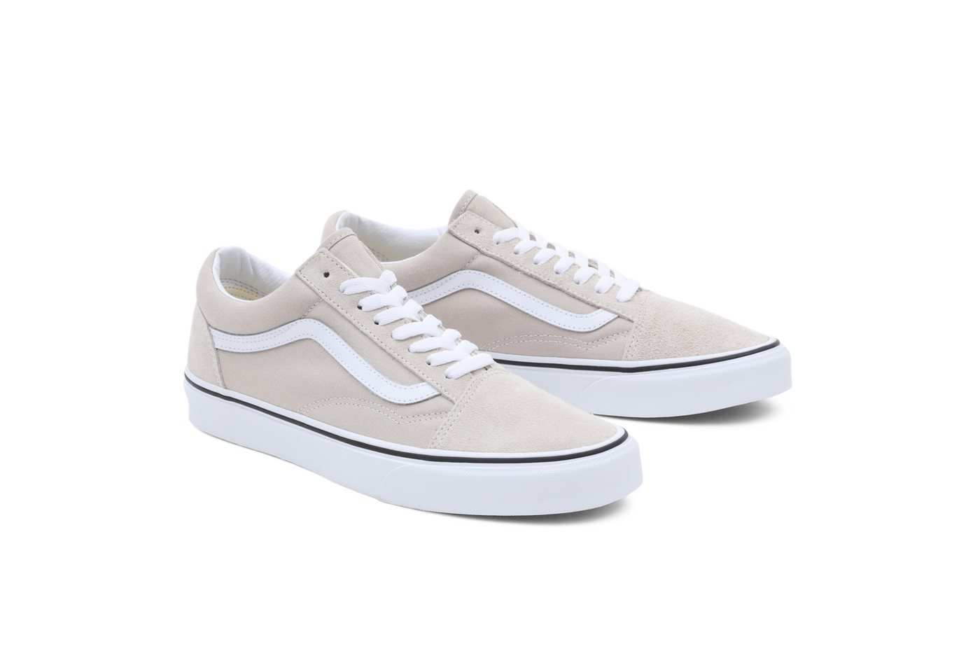 Vans Old Skool Sneaker mit kontrastfarbenem Logo an der Ferse (FRENCH OAK)