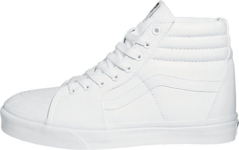Vans SK8-Hi Sneaker aus textilem Canvas-Material (weiß)