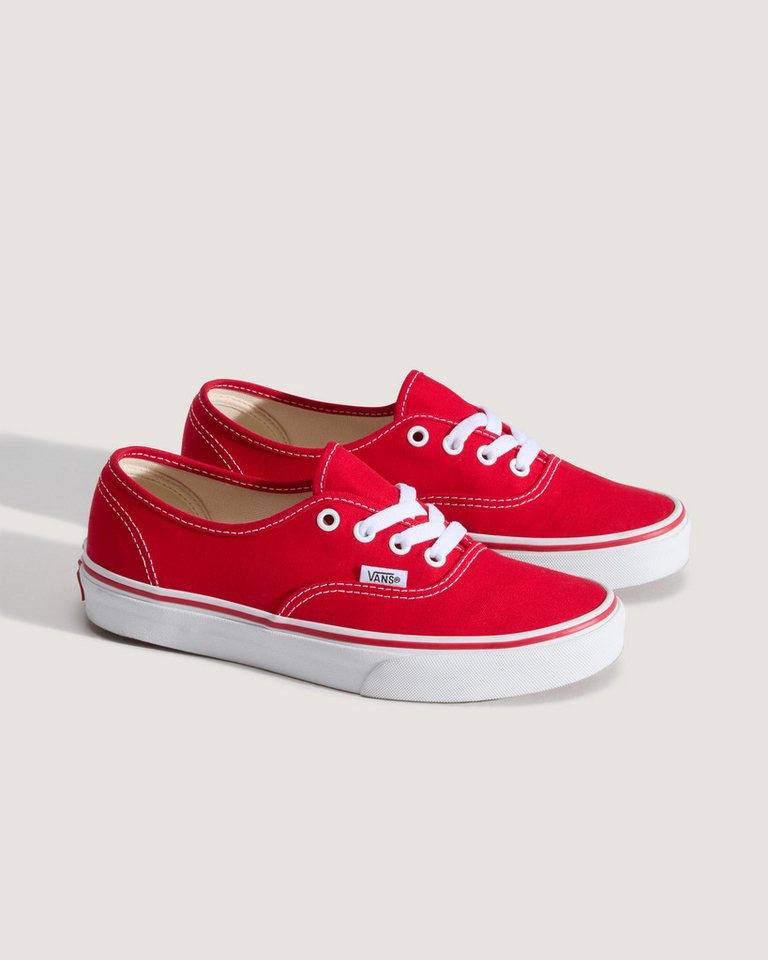 Vans UA Authentic Sneaker aus textilem Canvas-Material (rot)