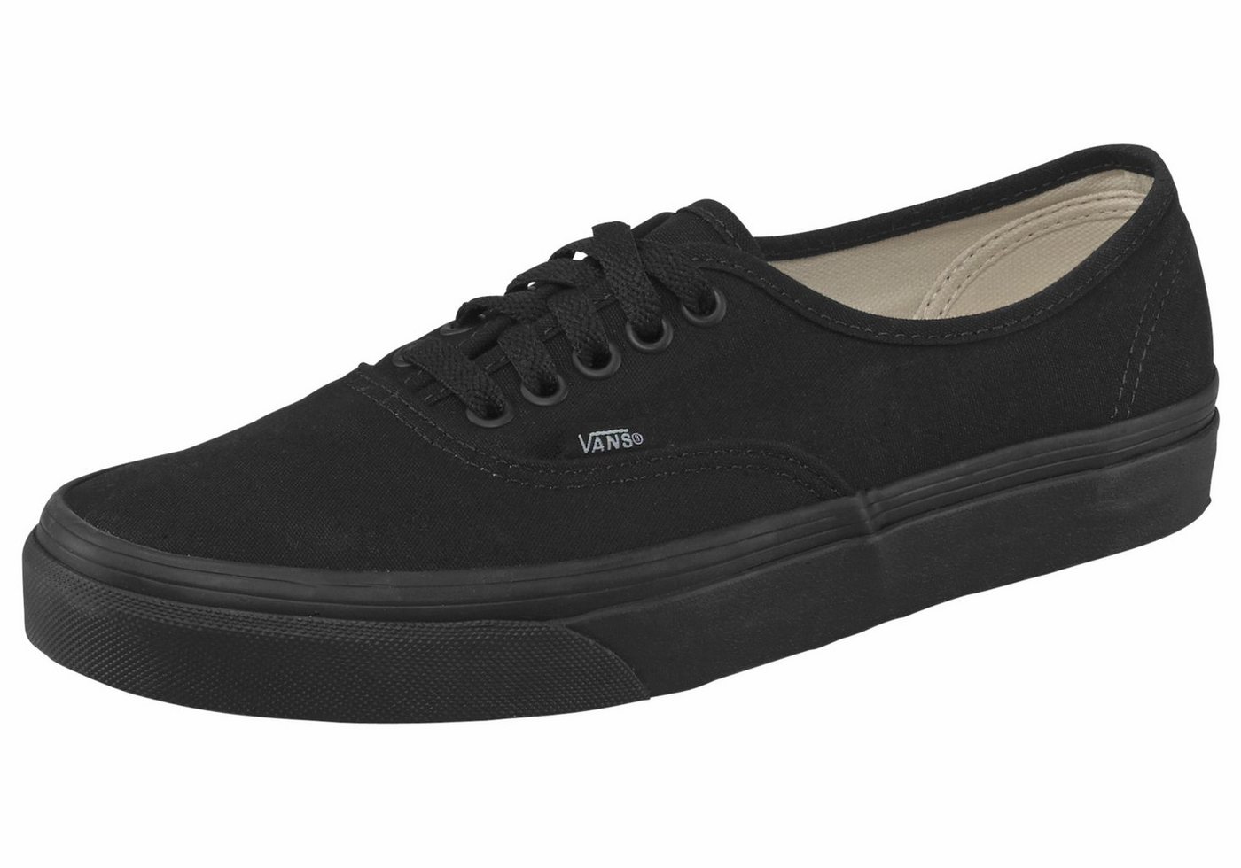 Vans UA Authentic Sneaker aus textilem Canvas-Material (schwarz)