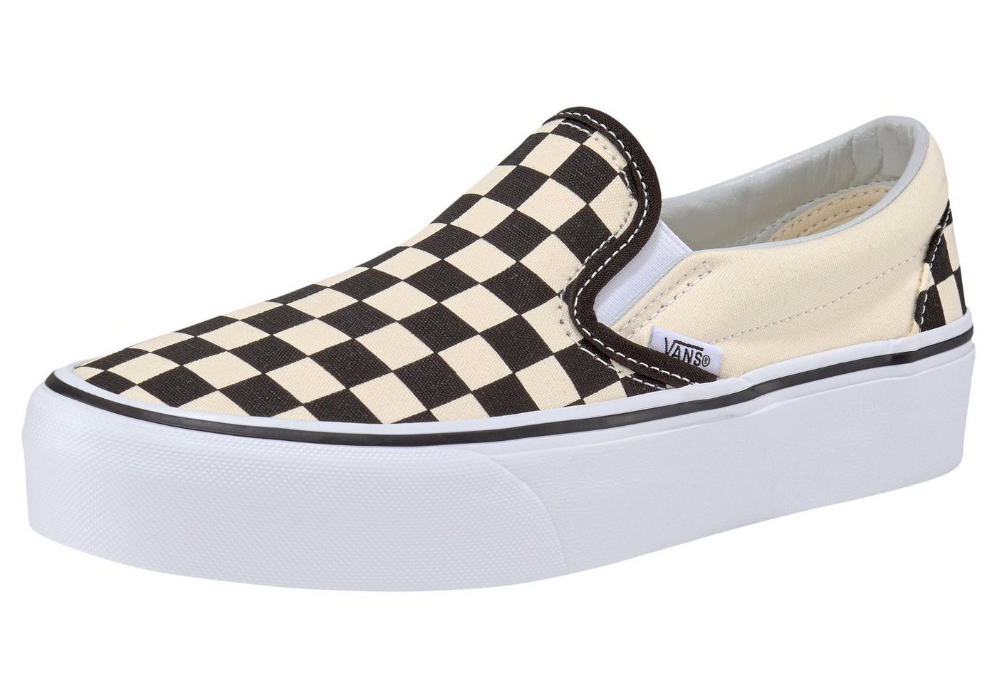 Vans UA Classic Slip-On Platform Plateausneaker aus textilem Canvas-Material