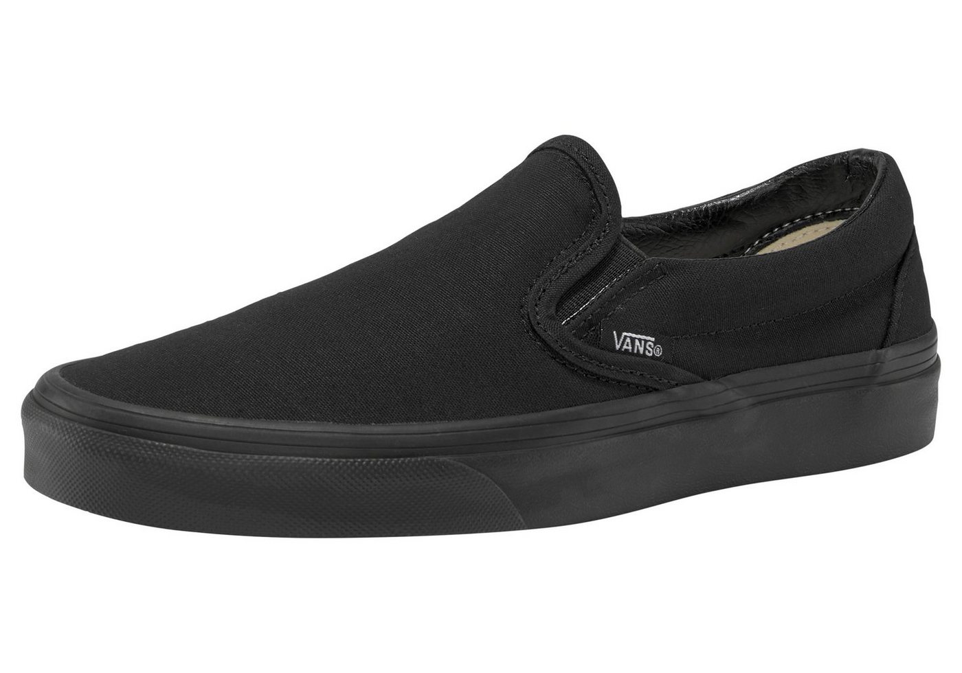 Vans UA Classic Slip-On Slip-On Sneaker aus textilem Canvas-Material (schwarz)