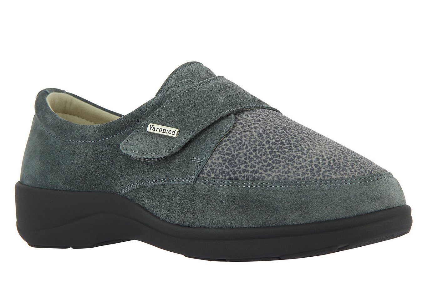 Varomed Damen Stretch-Halbschuh Tallinn Klettschuh (graphit)