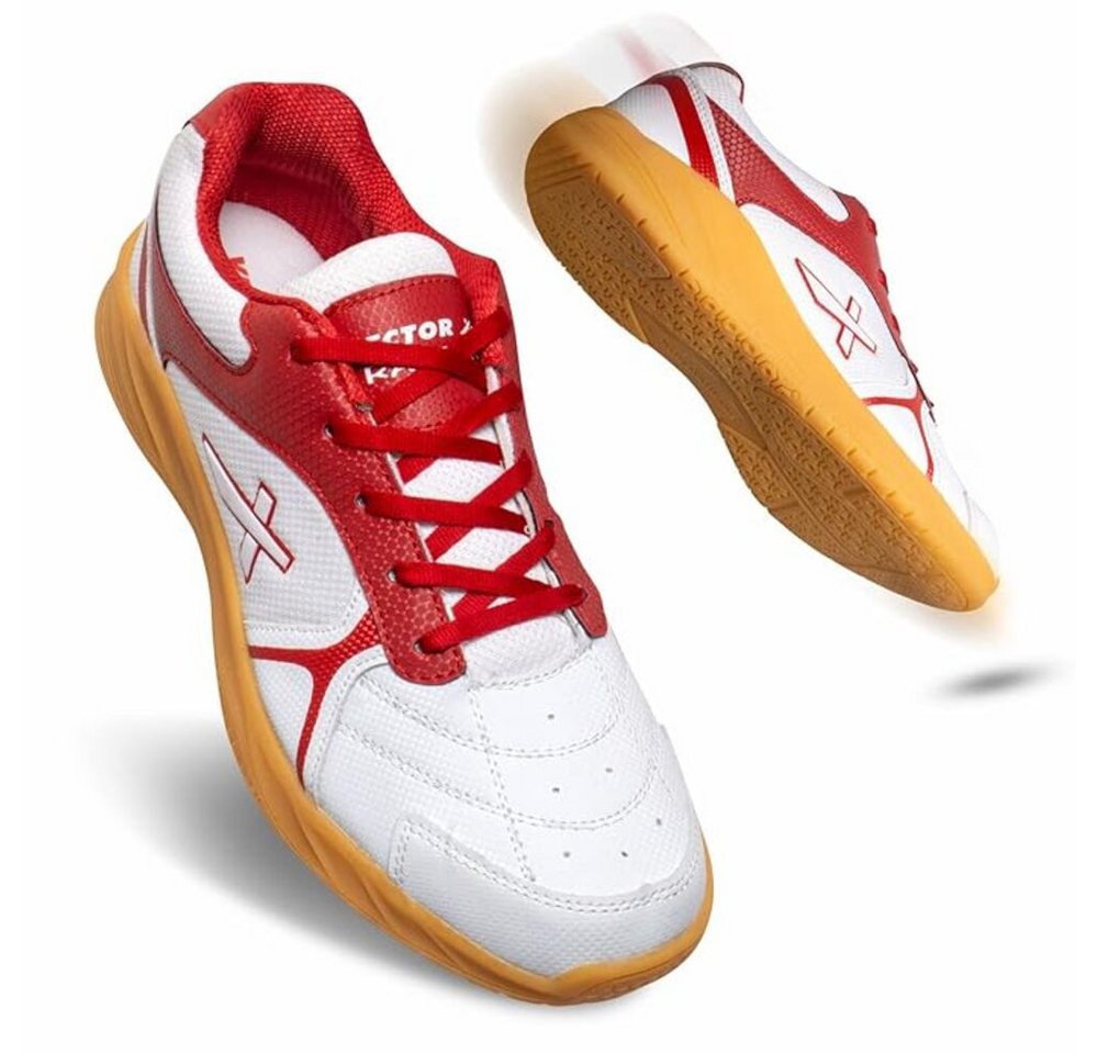 Vector X Ranger Badminton-/Tennisplatzschuhe Für Männer & Jungen Badmintonschuh (Verkaufspaket: 1 Paar Badmintonschuhe, strapazierfähiges Kunstleder für eine lange Lebensdauer) Geeignet für Tischtennis, Volleyball, Cross-Training