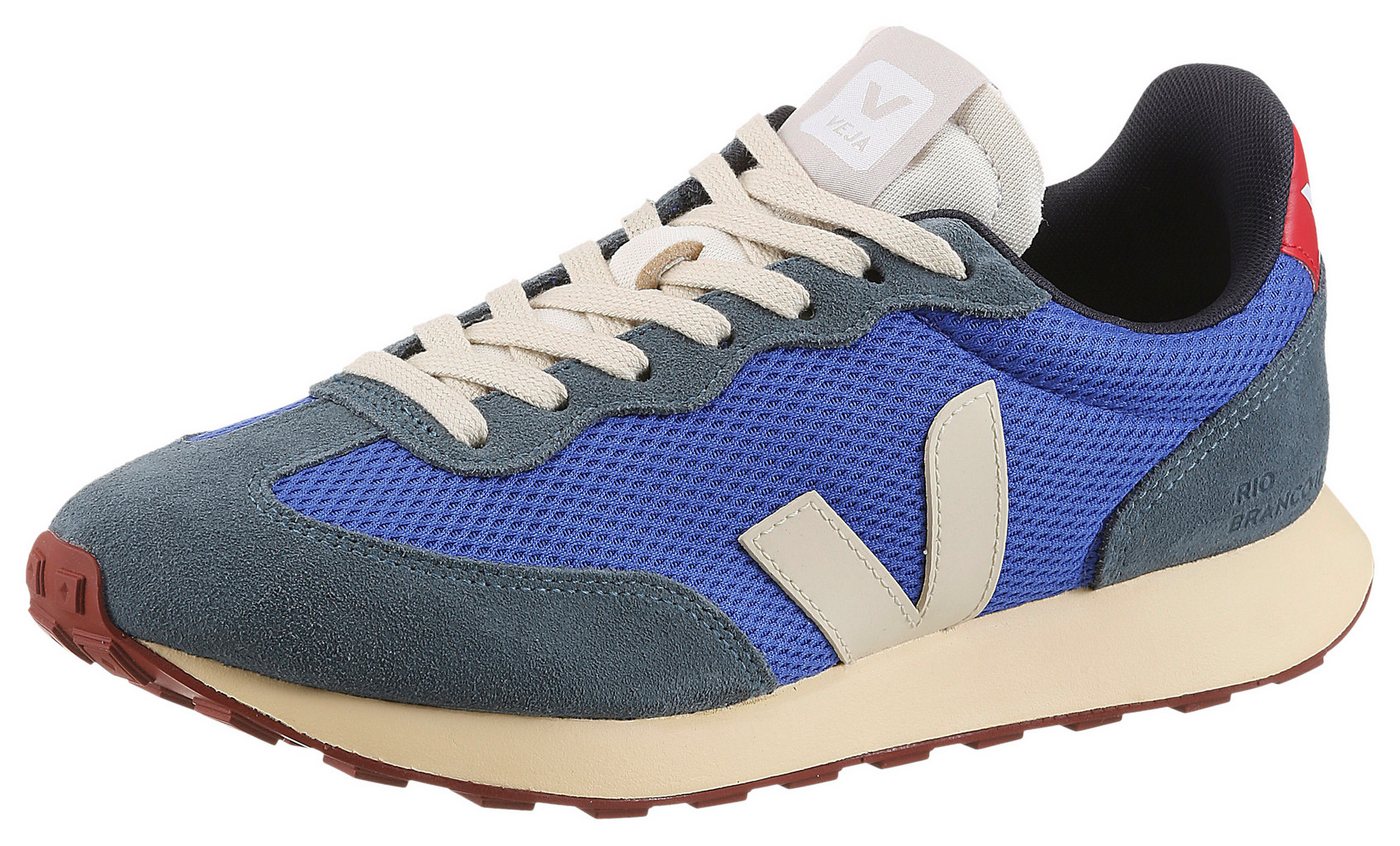 Veja Rio Branco Sneaker Freizeitschuh, Halbschuh, Schnürer mit mehrfarbigen Kontrastbesätzen