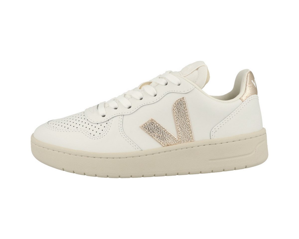 Veja V-10 Leather Damen Sneaker Turnschuhe, Sportschuhe, Freizeitschuhe, Halbschuhe, Schnürschuhe