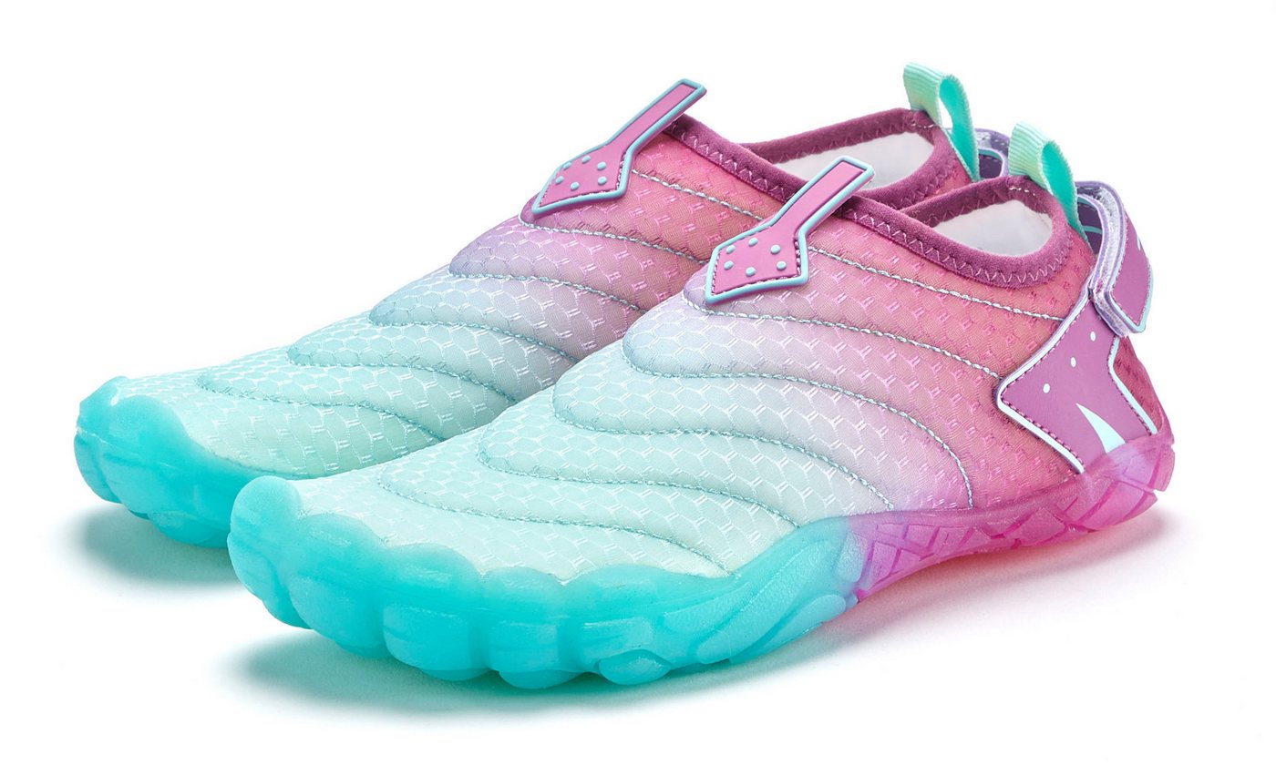 VENICE BEACH Aquaschuh leichter Badeschuh, Slipper, Wasserschuh, flexible Sohle Unisex VEGAN (blau)