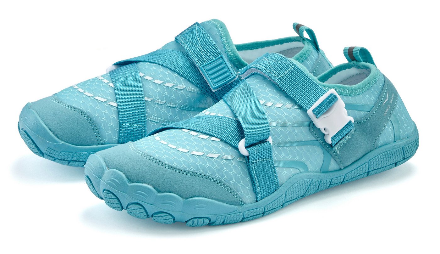 VENICE BEACH Badelatsche, Badeschuhe, Badeschlappe, Barfußschuh, leichter Slipper Aquaschuh Wasserschuh schnelltrocknend mit ultraleichter Sohle VEGAN