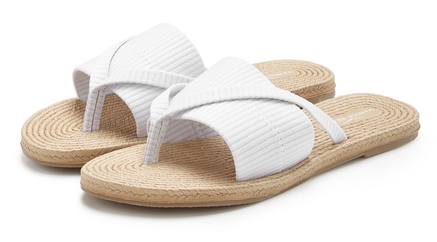 VENICE BEACH Badepantolette, Badelatsche, Badezehentrenner, Sandale, Mule Badeschuh NEU Pantolette, Zehentrenner mit wasserabweisender und leichter Sohle