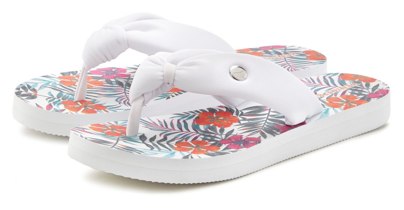 VENICE BEACH Badezehentrenner Sandale, Pantolette, Badeschuh, Zehentrenner ultraleicht VEGAN
