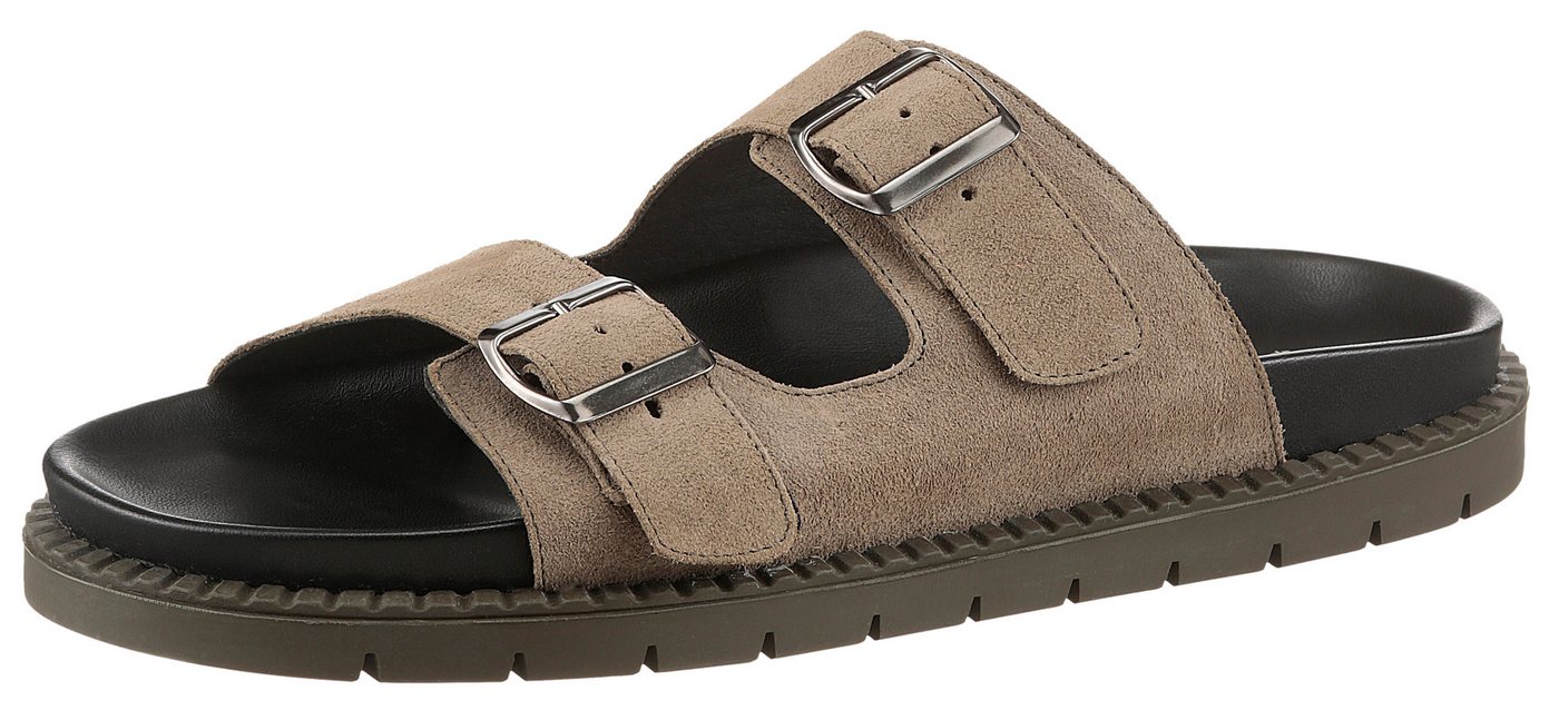 Verbenas Capri Serraje Pantolette, Sommerschuh, Schlappen, Hausschuh, Urlaubschuh aus feinem Leder