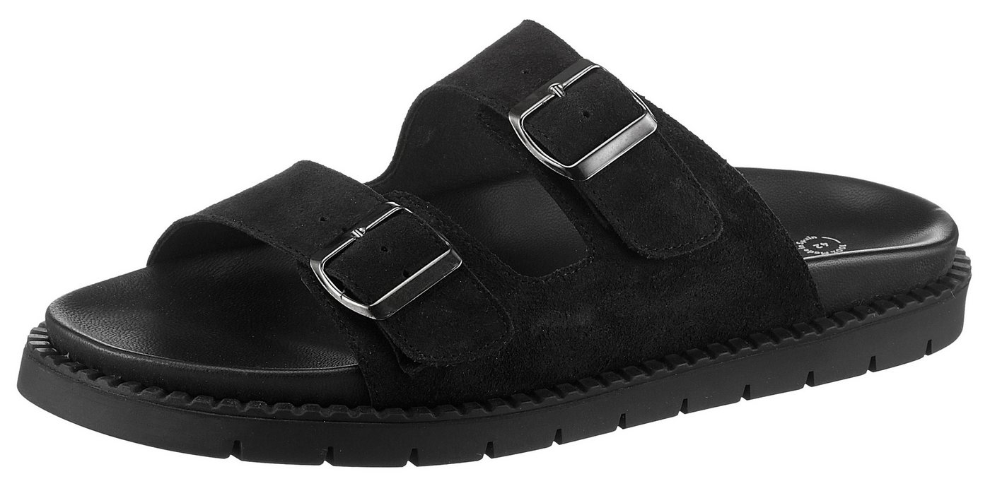 Verbenas Capri Serraje Pantolette, Sommerschuh, Schlappen, Hausschuh, Urlaubschuh aus feinem Leder