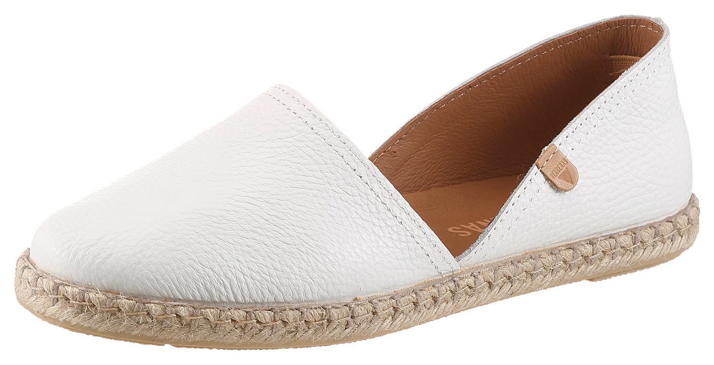 Verbenas CARMEN Espadrille Slipper, Sommerschuh, Urlaubsschuh, Flat mit Rahmennaht