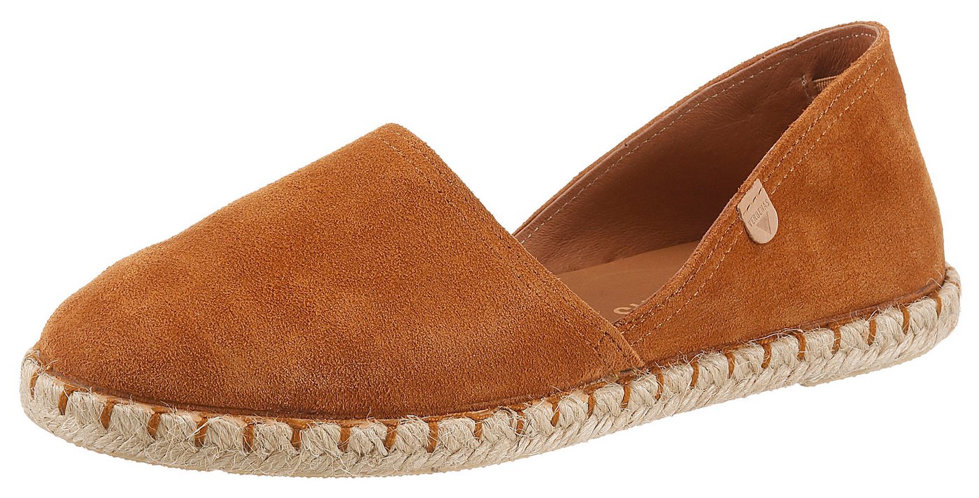 Verbenas CARMEN SERRAJE Espadrille, Schlupfschuh, Sommerschuh, Loafer mit typischem Jute-Rahmen (braun)
