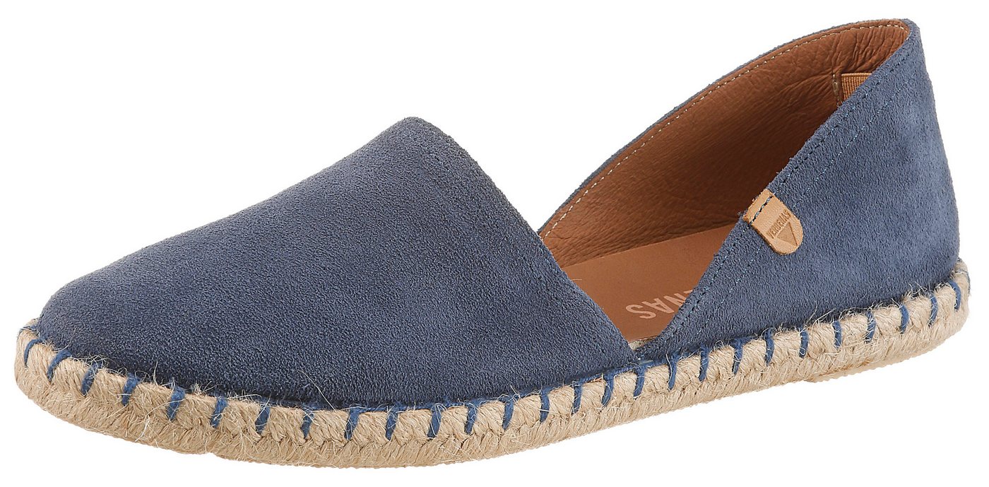 Verbenas CARMEN SERRAJE Espadrille Sommerschuh, Schlappen mit Jute-Rahmen (blau)