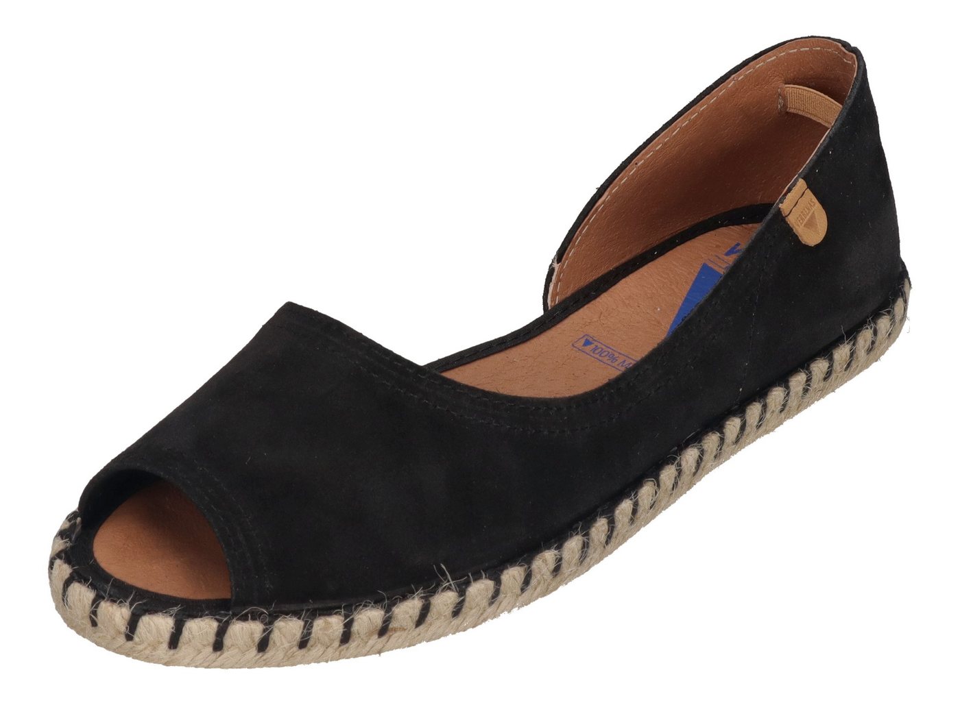 Verbenas CRUZ Espadrille Serraje Negro