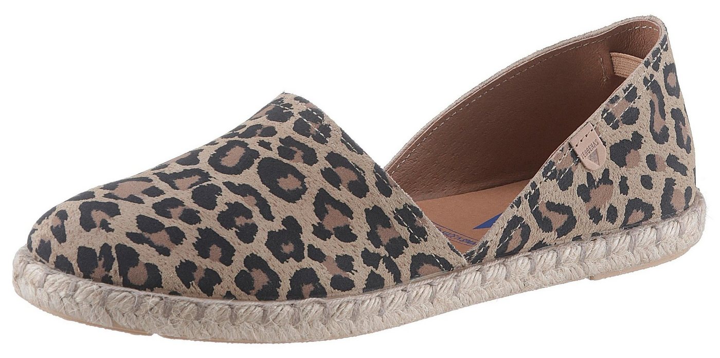 Verbenas Espadrille Strandschuh, Sommerschuh, Loafer im trendigen Animal-Look