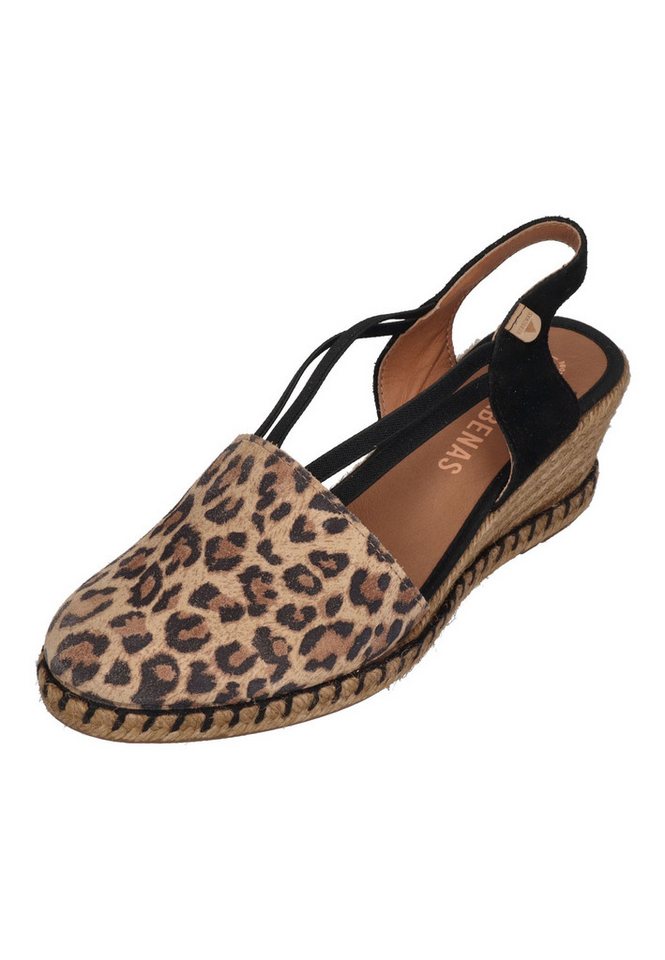 Verbenas MAIKA Leo Serraje Sandalette Camel Negro