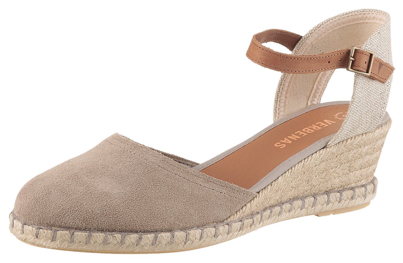 Verbenas MALENA SERRAJE Sandalette, Sommerschuh, Riemchensandale, Urlaubschuh mit Keilabsatz