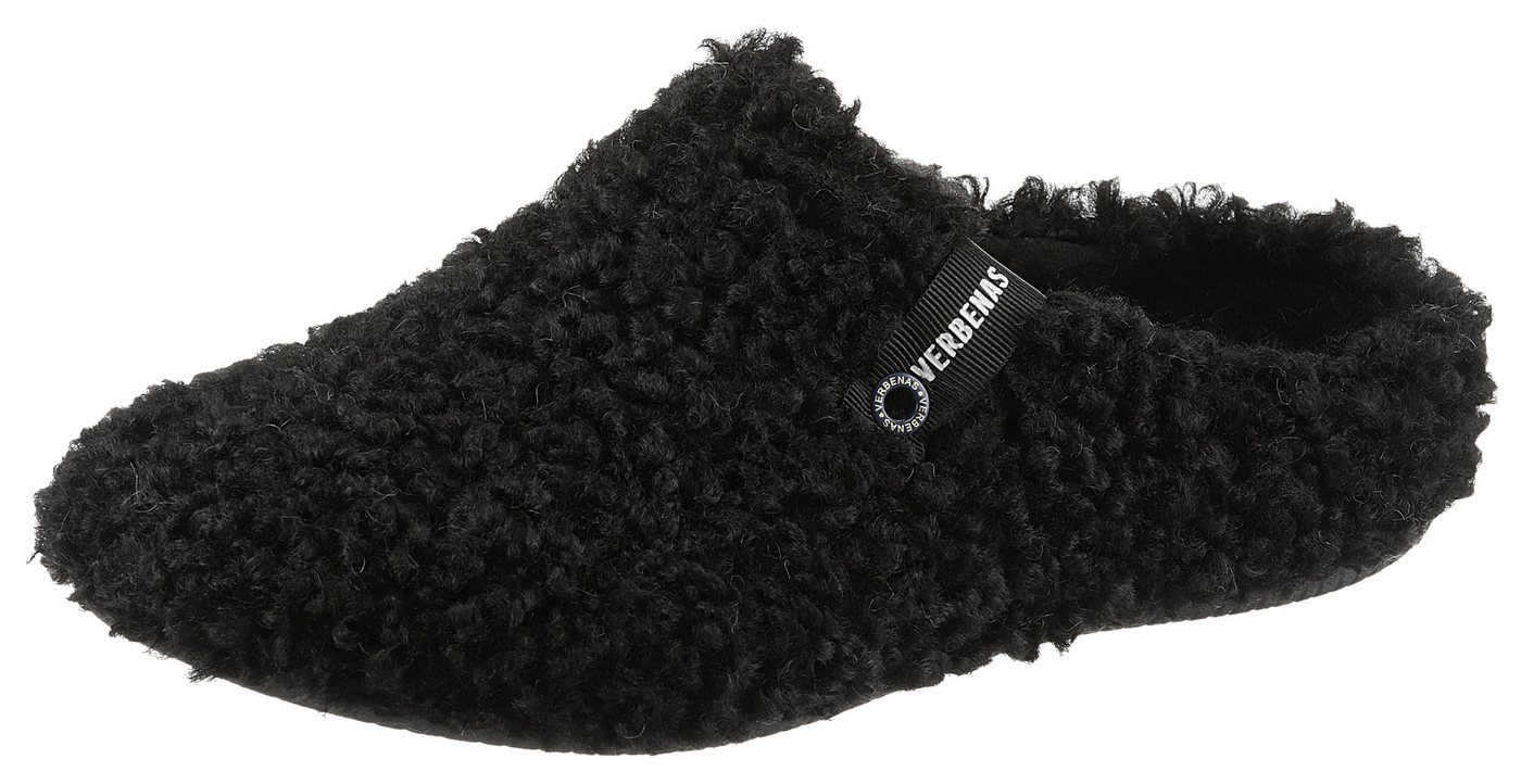 Verbenas Pantoffel, Hausschuh, Homeslipper, Clog in kuscheliger Optik