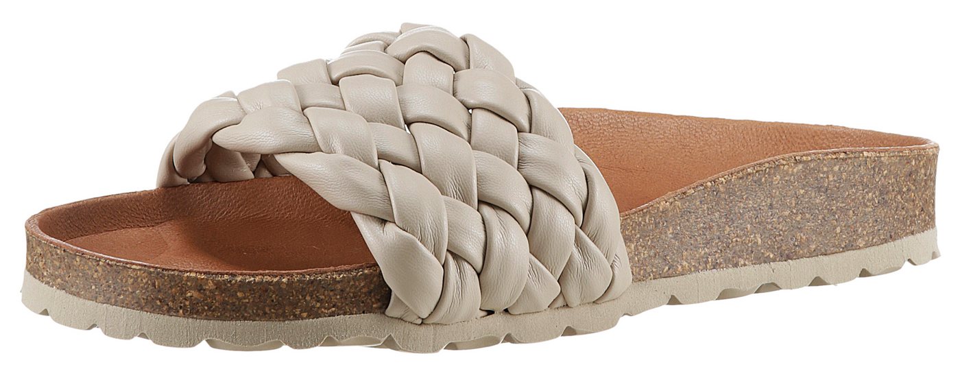 Verbenas RICA TRENZA SOFT Pantolette Sommerschuh, Schlappen, Strandschuh mit geflochtener Bandage