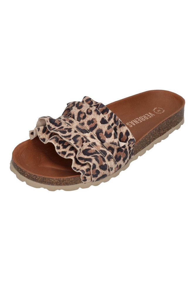 Verbenas ROCIO serraje volante Pantolette Leopardo Grande