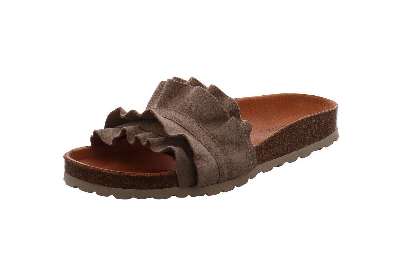 Verbenas Rocio Serraje Volante Pantolette (beige)
