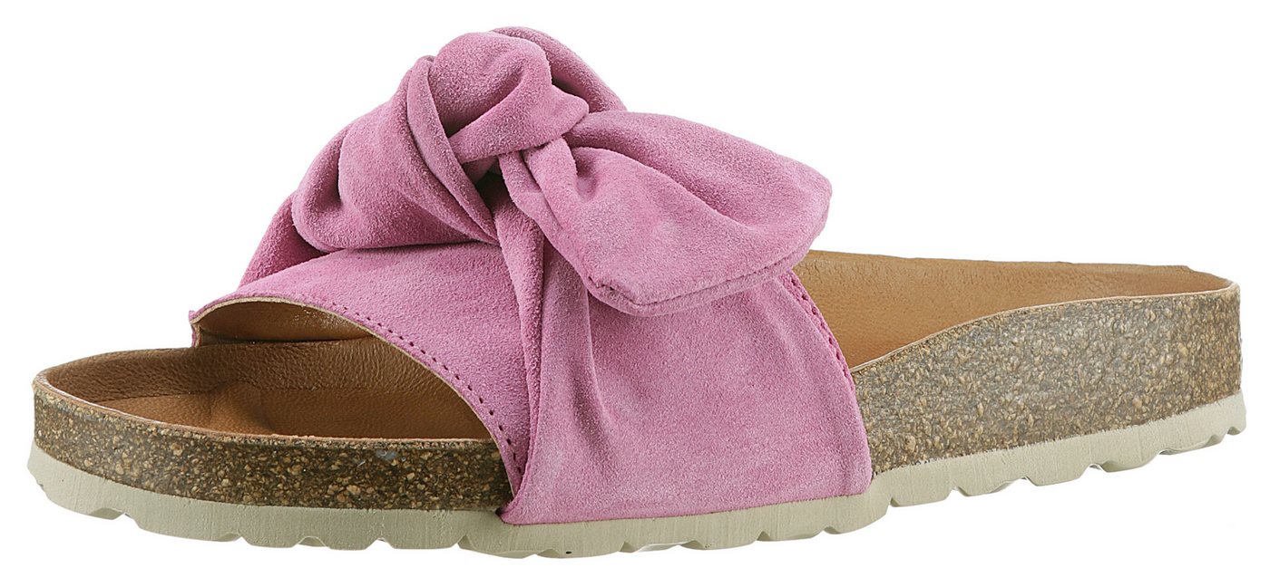 Verbenas Roxy Roda Pantolette Sommerschuh, Flat, Pool Slides mit modischer Schlaufe (fliederfarben)