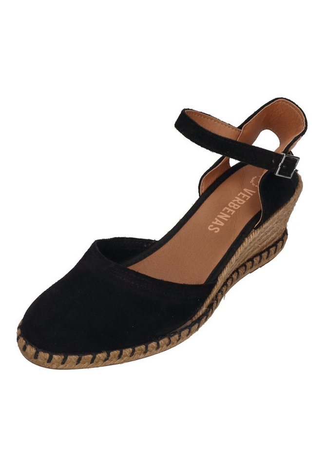 Verbenas MALENA serraje tan Sandalette Negro