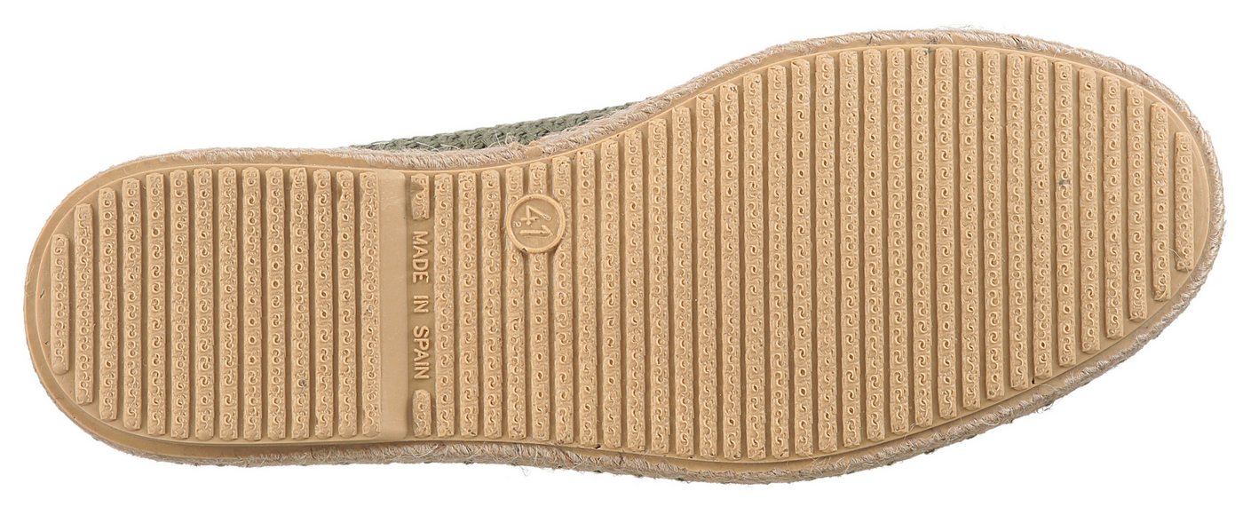 Verbenas TRUMAN BUZZBEE Bootsschuh, Espadrilles, Sommerschuh, Schnürschuh mit Juterahmen