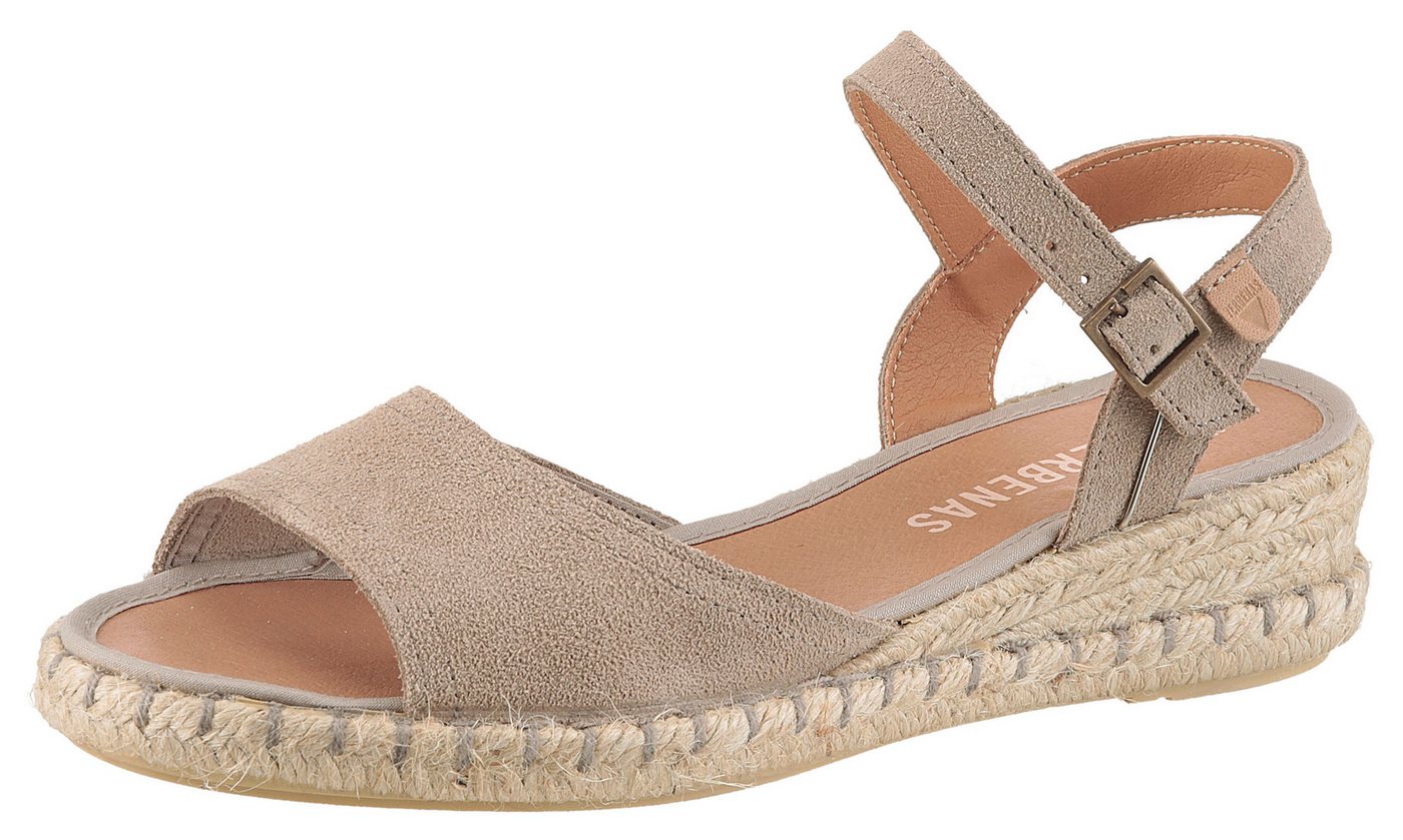 Verbenas VALERIE SERRAJE Sandale, Sommerschuh, Riemchensandalette, Urlaubschuh mit Keilabsatz