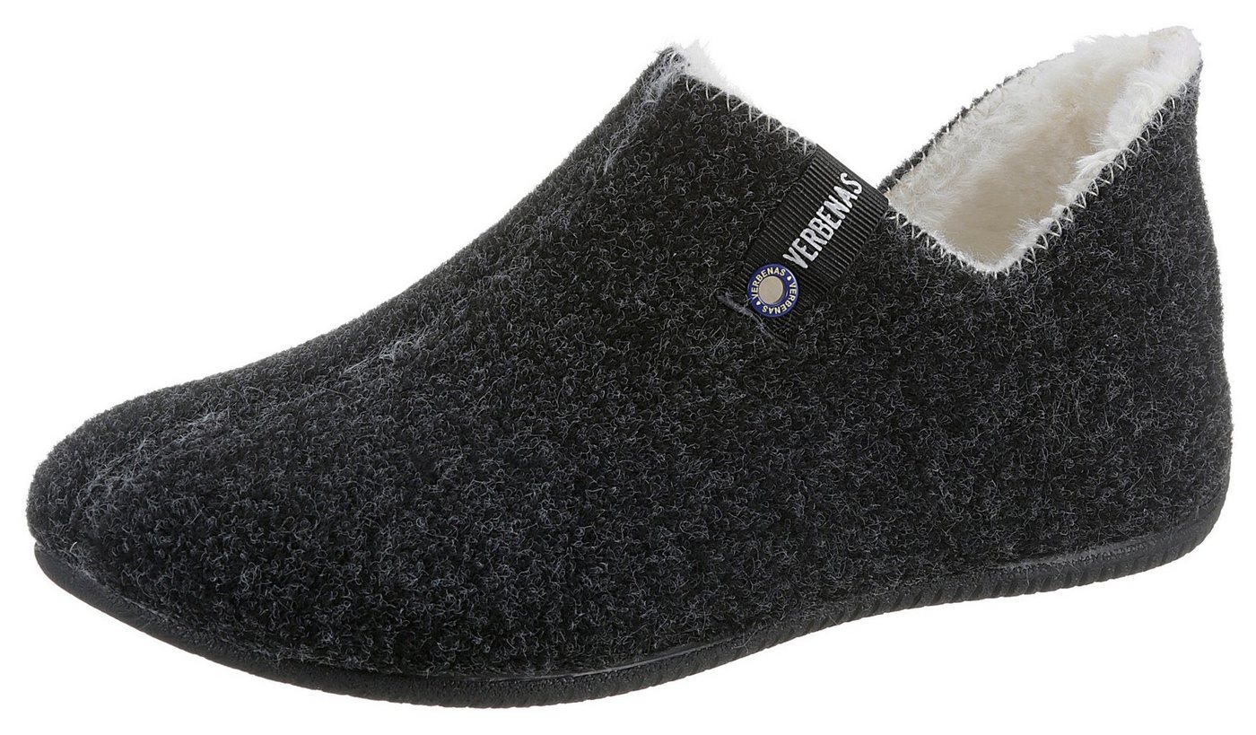 Verbenas Yoi Gales Hüttenschuhe Hausschuh, Homeslipper, Schlupfschuh mit kuscheligem Warmfutter (grau)