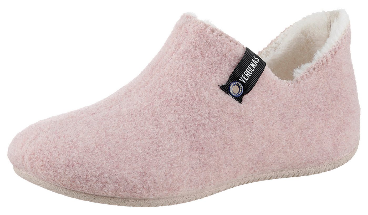 Verbenas Yoi Gales Hüttenschuhe Hausschuh, Homeslipper, Schlupfschuh mit kuscheligem Warmfutter (rosa)