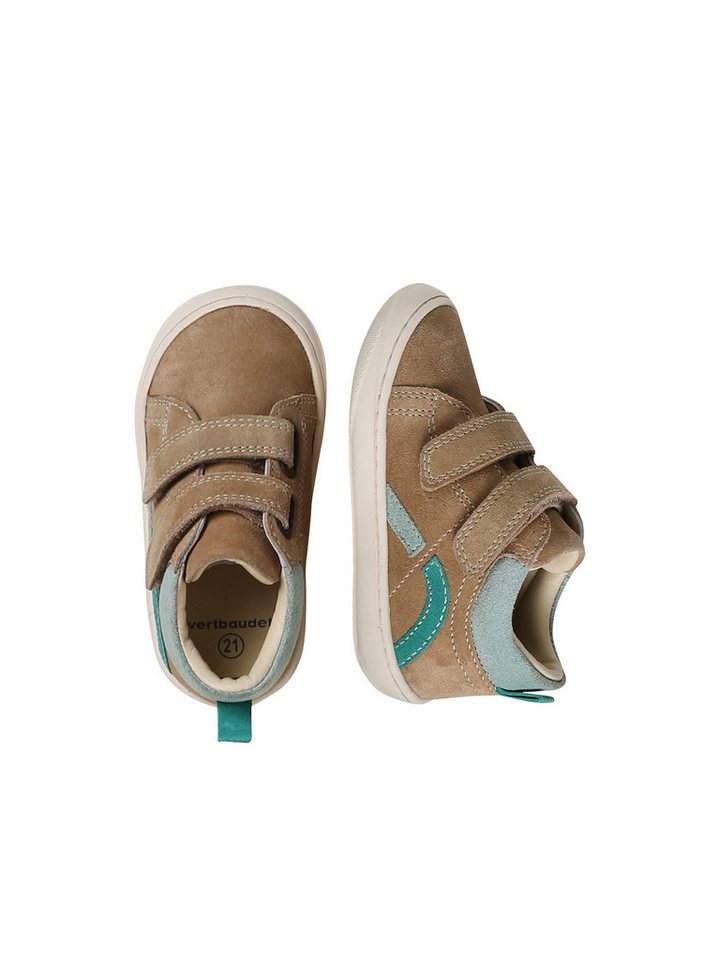 vertbaudet Baby Lauflernschuhe mit Klett aus weichem Leder Lauflernschuh (beige)
