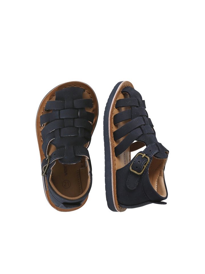 vertbaudet Baby Riemensandalen Sandale (braun)