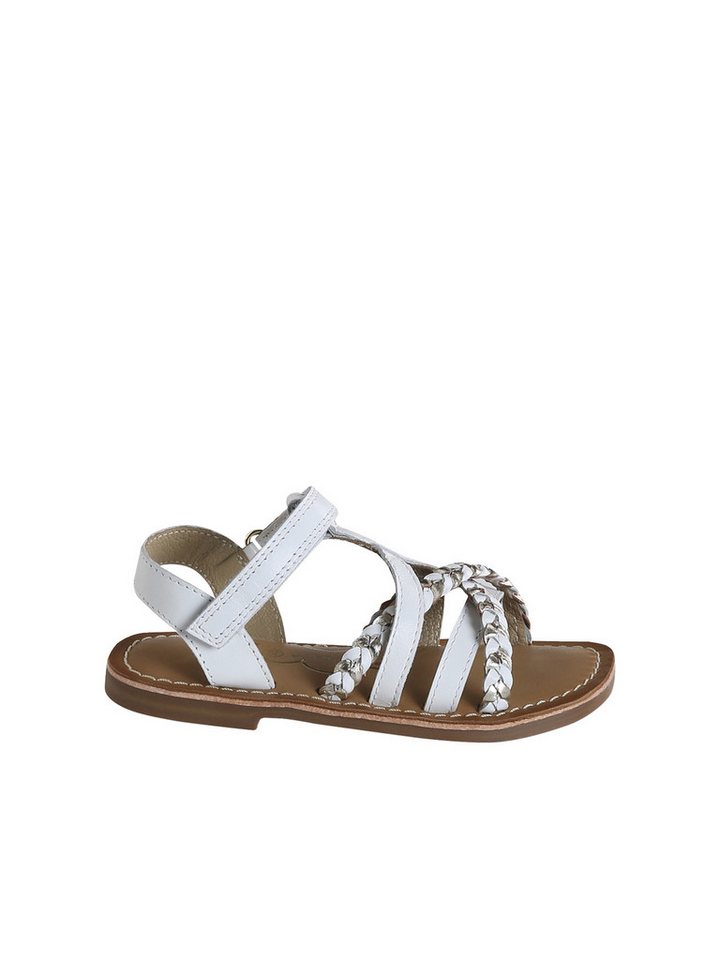 vertbaudet Kinder Leder-Sandalen mit Anziehtrick Sandale Anziehtrick