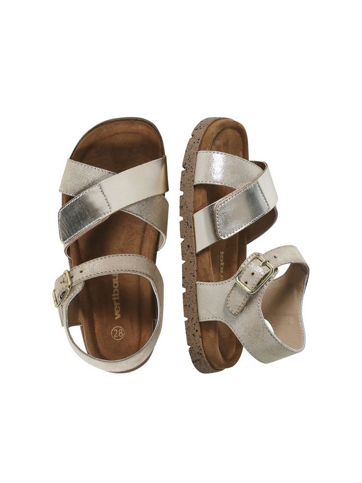 vertbaudet Kinder Sandalen in Glanz-Optik Sandale