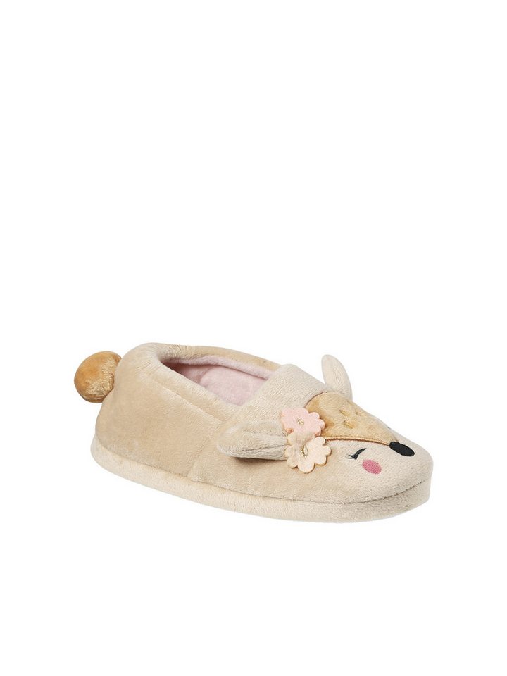 vertbaudet Kuschelige Mädchen Hausschuhe REH Ballerina