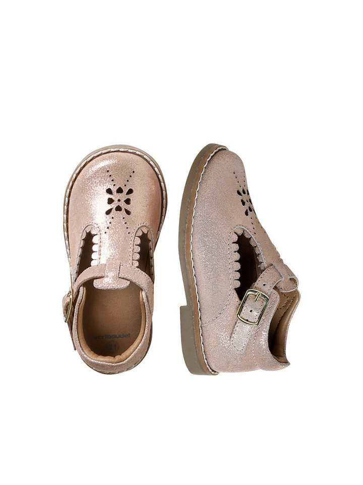 vertbaudet Lauflern-Spangenschuhe aus Leder Baby Ballerina