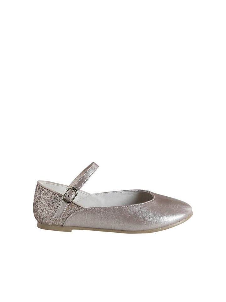 vertbaudet Mädchen Ballerinas mit Glitzer und Anziehtrick Ballerina Anziehtrick