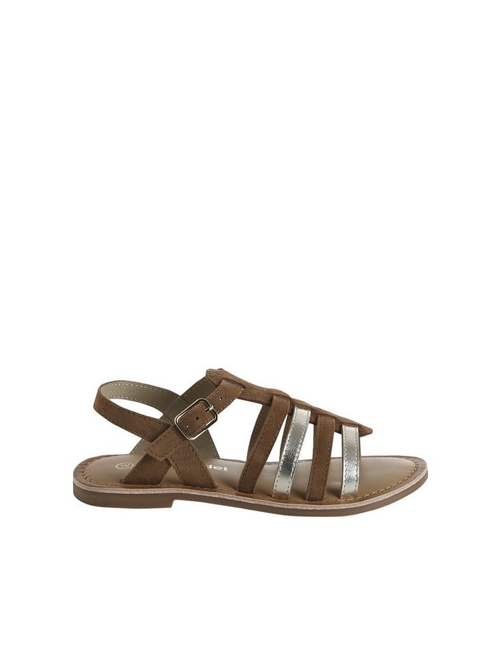 vertbaudet Mädchen Römersandalen Sandale (karamell)
