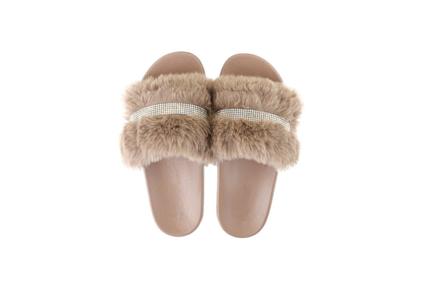 VewoTex Damen Hausschuhe mit Fell » Damenschuhe mit Kunstfell Hausschuh (1 Paar, 2-tlg., Kein Set) Schlappen & Garten Schuhe » Pantoffeln mit Kunstpelz