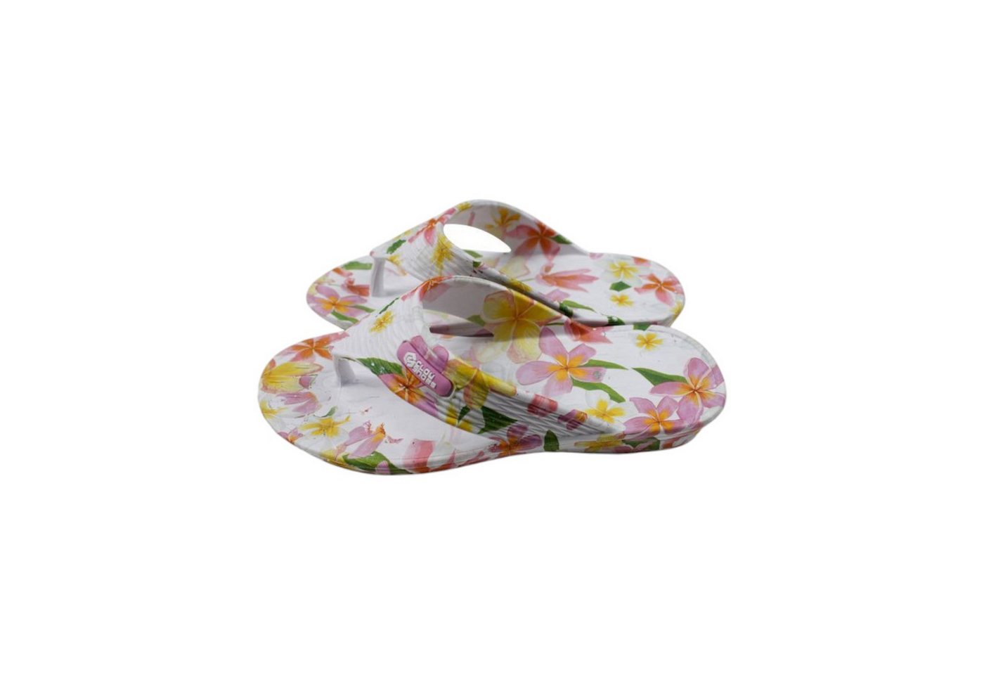 VewoTex Damen Zehentrenner Blumen » günstige Damenschuhe Badezehentrenner (1 Paar, 2-tlg., 1 Paar) Badesandalen mit Blumenmuster » Sommer Gartenschuhe » Badelatschen