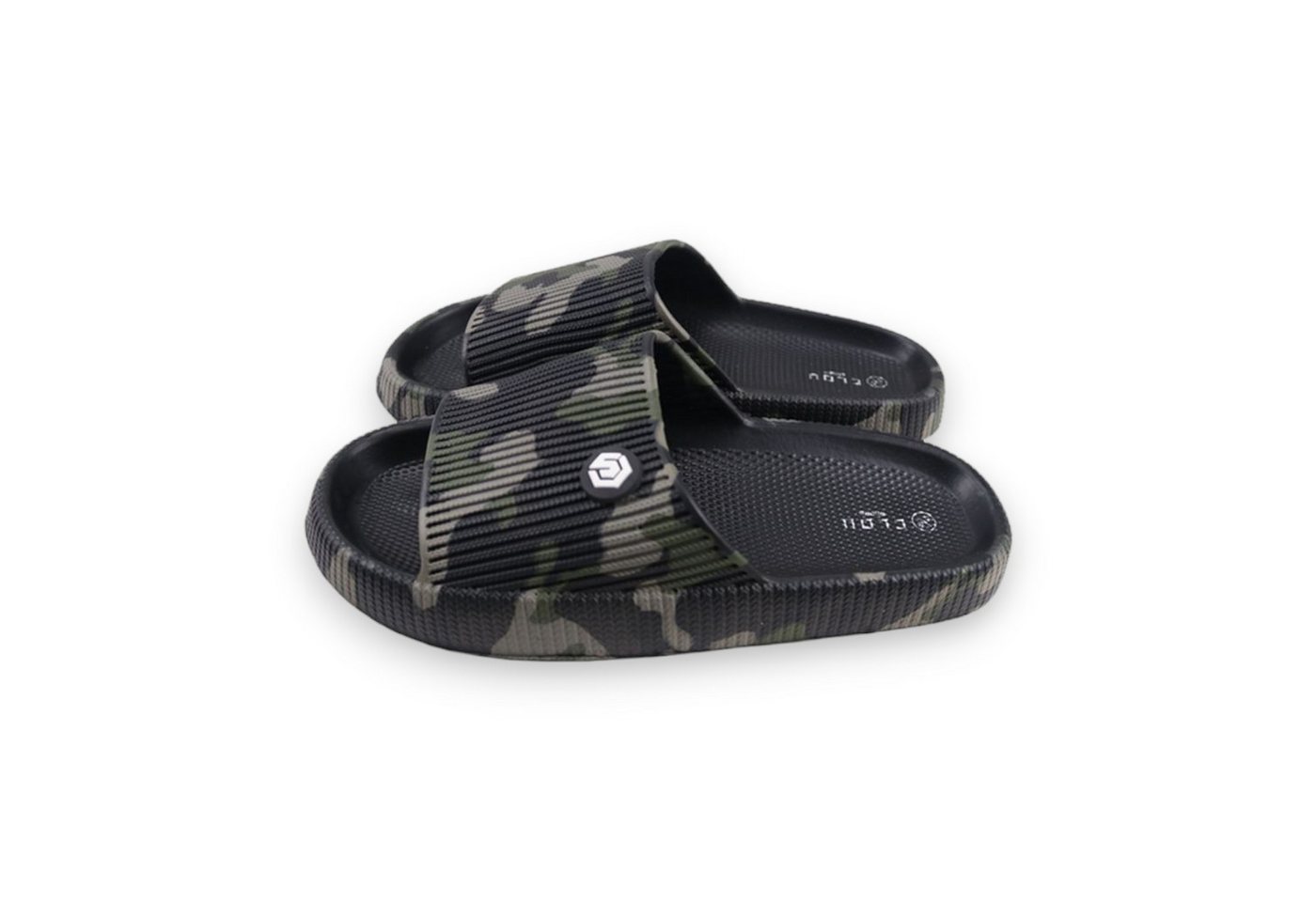 VewoTex Herren Badelatschen Camouflage » günstige Herrenschuhe Badeschuh (1 Paar, 1-tlg., Kein Set) Badeschlappen mit Tarnmuster » Sommer Sandalen, Badeschuhe