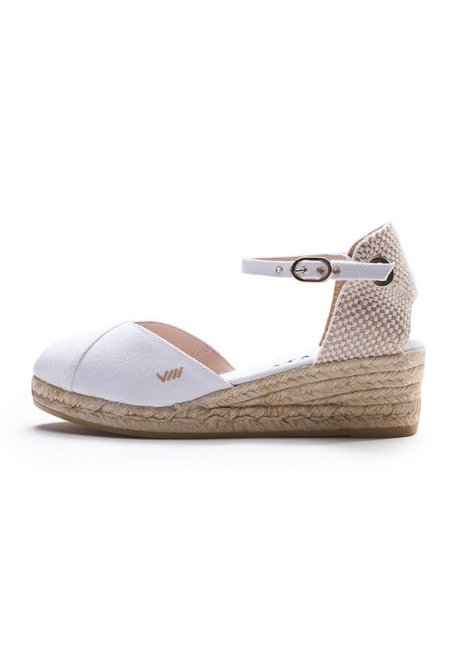 VISCATA Pubol Espadrille mit schmalem Knöchelriemen (weiß)