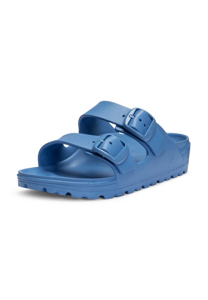vitaform Damen Pantoletten Eva Material Pantolette (beige/blau)
