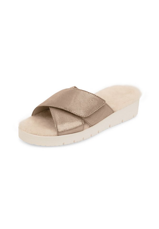vitaform Damen Pantoletten Samtziegenleder Pantolette